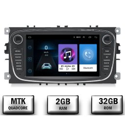 [LICHIDARE STOC] Navigatie Ford Focus, Mondeo, S-Max, Android 10, P-Quadcore 2GB RAM + 32GB ROM, 7 Inch - AD-BGPFRDO7MTK2GB