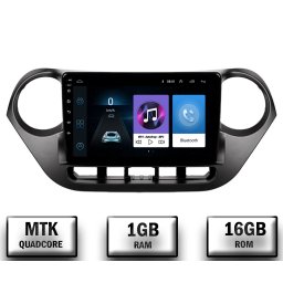 Navigatie Hyundai I10 (2013-2017), Android 10, P-Quadcore 1GB RAM + 16GB ROM, 9 Inch - AD-BGP9001+AD-BGRKIT196