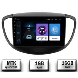 Navigatie Hyundai I10 (2007-2013), Android 10, P-Quadcore 1GB RAM + 16GB ROM, 9 Inch - AD-BGP9001+AD-BGRKIT198