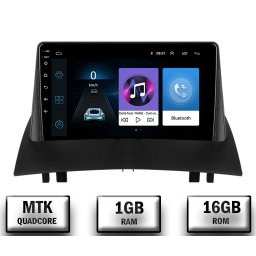 Navigatie Renault Megane 2 (2002-2009), Android 10, P-Quadcore 1GB RAM + 16GB ROM, 9 Inch - AD-BGP9001+AD-BGRKIT371