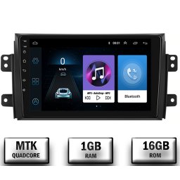 Navigatie Suzuki SX4 Fiat Sedici, Android 10, P-Quadcore 1GB RAM + 16GB ROM, 9 Inch - AD-BGP9001+AD-BGRKIT307