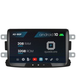 Navigatie Dacia, Android 10, P-Quadcore 2GB RAM + 32GB ROM, 8 Inch - AD-BGPDCADMTK2GB