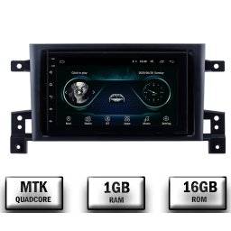 Navigatie Suzuki Grand Vitara (2004-2014), Android 10, P-Quadcore 1GB RAM + 16 ROM, 7 Inch - AD-BGP1001+AD-BGRSU0122DIN