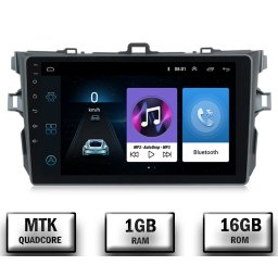 Navigatie Toyota Corolla (2006-2013), Android 10, P-Quadcore 1GB RAM + 16GB ROM, 9 Inch - AD-BGP9001+AD-BGRKIT091
