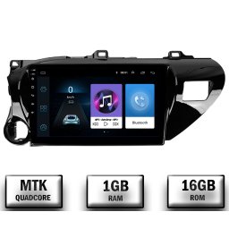 Navigatie Toyota Hilux (2015+), Android 10, P-Quadcore 1GB RAM + 16GB ROM, 10.1 Inch - AD-BGP10001+AD-BGRKIT086