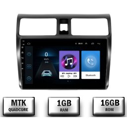 Navigatie Suzuki Swift (2003-2010), Android 10, P-Quadcore 1GB RAM + 16GB ROM, 10.1 Inch - AD-BGP10001+AD-BGRKIT301