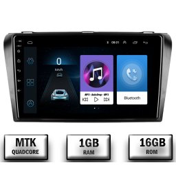 Navigatie Mazda 3 (2003-2009), Android 10, P-Quadcore 1GB RAM + 16GB ROM, 9 Inch - AD-BGP9001+AD-BGRKIT322