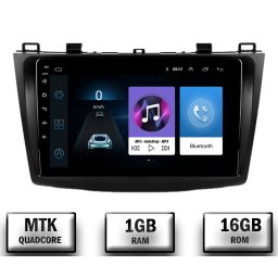 Navigatie Mazda 3 (2009-2013), Android 10, P-Quadcore 1GB RAM + 16GB ROM, 9 Inch - AD-BGP9001+AD-BGRKIT320