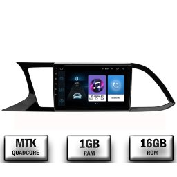 Navigatie Seat Leon 3 (2014-2020), Android 10, P-Quadcore 1GB RAM + 16GB ROM, 9 Inch - AD-BGP9001+AD-BGRKIT047