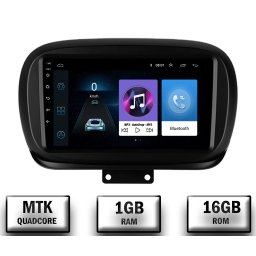 Navigatie Fiat 500X (2014-2020), Android 10, P-Quadcore 1GB RAM + 16GB ROM, 9 Inch - AD-BGP9001+AD-BGRKIT362