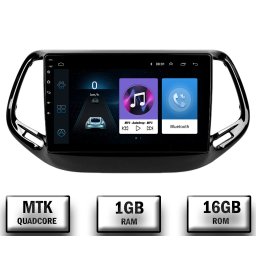 Navigatie Jeep Compass (2016+), Android 10, P-Quadcore 1GB RAM + 16GB ROM, 9 Inch - AD-BGP9001+AD-BGRKIT287