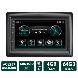 Navigatie Renault Megane 2 (2002-2009), Android 13, A-Octacore 4GB RAM + 64GB ROM, 7 Inch - AD-BGA1004+AD-BGRRE0032DIN