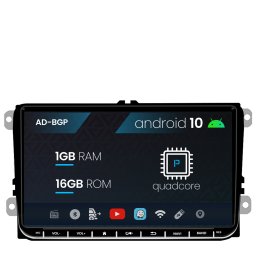 Navigatie Volkswagen, Skoda, Seat, Android 12, P-Octacore 1GB RAM + 16GB ROM, 9 inch - AD-BGPW9MTK