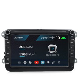 Navigatie Volkswagen, Skoda, Seat, Android 10, P-Quadcore 2GB RAM + 32GB ROM, 8 Inch - AD-BGPW8MTK2GB