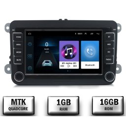 Navigatie Volkswagen, Skoda, Seat, Android 10, P-Quadcore 1GB RAM + 16GB ROM, 7 Inch - AD-BGPW7MTK