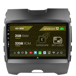 Navigatie Ford Edge (2016-2021), Android 12, E-Octacore 2GB RAM + 32GB ROM, 9 Inch - AD-BGE9002+AD-BGRKIT110
