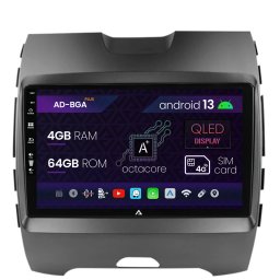 Navigatie Ford Edge (2016-2021), Android 13, A-Octacore 4GB RAM + 64GB ROM, 9 Inch - AD-BGA9004+AD-BGRKIT110