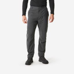 Pantalon Călduros Hidrofob Drumeție NH100 Gri Bărbați