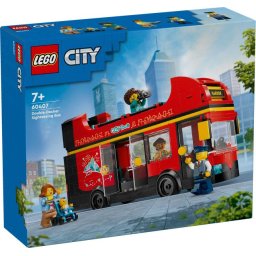 LEGO® City 60407 - Autobuz turistic rosu cu etaj