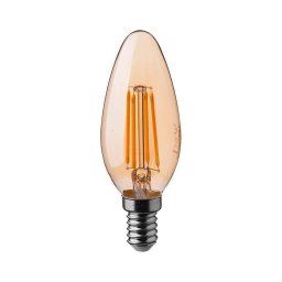 Bec LED FILAMENT AMBER E14/4W/230V 2200K