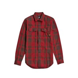 G-STAR RAW Cămaşă Marine Slim L\S D24963-D412-G783 dry red bold check