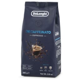 Cafea boabe De'Longhi Decaffeinato Espresso DLSC603 - AS00000174, Greutate 250gr, Prajire medie, 50% Arabica 50% Robusta, Intensitate 5