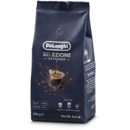 Cafea boabe De'Longhi Selezione Espresso DLSC601 - AS00000172, Greutate 250gr, Prajire medie, 70% Arabica 30% Robusta, Intensitate 4