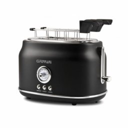Prajitor de paine G3 Ferrari Artista Negru, 2 Felii, 750 W, 3 funcții: dezghețare, încălzire, găti// Oprire automată, 6 trepte prajire