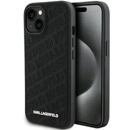 Husa Karl Lagerfeld Quilted K Pattern case for iPhone 15 - black