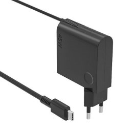 Incarcator Fast Charge USB type C, 45W, Cablu 1m, compatibil Samsung, Huawei si iPhone, Negru