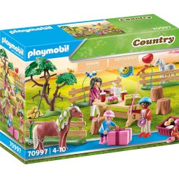 Playmobil Country PM70997 - Pony Farm, Ziua copiilor la ferma poneilor (#70997)