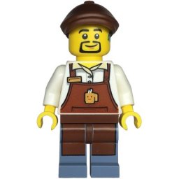 Lego Minifigurină City - Barista bărbat