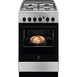 Aragaz Electrolux LKG504012X, Gaz, 4 Arzatoare, Grill, Autocuratare catalitica, Aprindere Electrica, Siguranta gaz, 50x60 cm, Inox/Negru