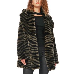 DIANE VON FURSTENBERG Palton Tanesha DVFNF3S003ZBOLV C7638 zebra olive