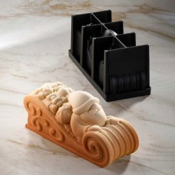 Forma Silicon Tort 3D Sanie Craciun, Pavoni Wish, 25 x 8 x H 11 cm, 1350 ml