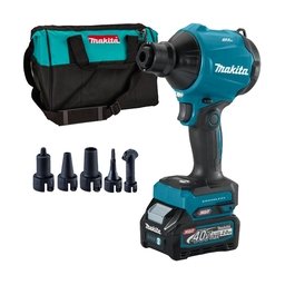 Makita - AS001GA101 XGT - Masina de suflat cu 1 acumulator Li-Ion, 40 V, 2 Ah, 2.8 N, turatie reglabila, led iluminare, geanta textila, accesorii
