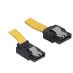 Delock Cable SATA 30cm up/straight metal yellow
