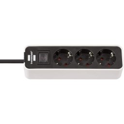 Prelungitor Brennenstuhl Ecolor power strip 3-fold white - / black