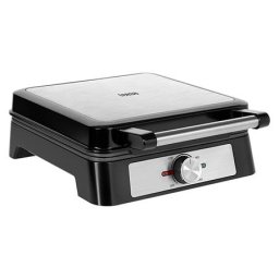 Aparat pentru vafe TSA3236, 1600W, 4 forme, Control prin termostat, Negru/Argintiu