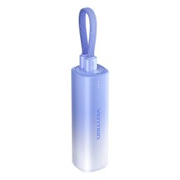 Baterie externa FHWL0 5000 mAh 20W + USB-C to Lightning Cable Albastru