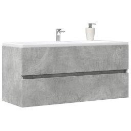 Dulap de chiuveta, gri beton, 100x38,5x45 cm, PAL GartenMobel Dekor