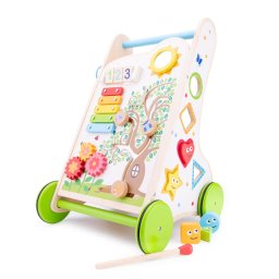 Premergator din lemn cu activitati New Classic Toys