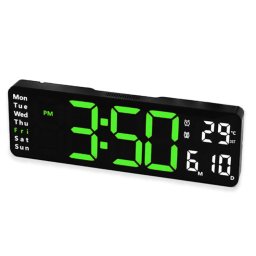 Ceas de perete / masa electronic RD A322 de 32cm afisaj verde