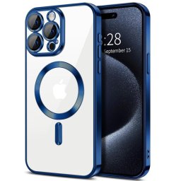 Husa Husa pentru iPhone 16 Pro - Techsuit Luxury Crystal MagSafe - Deep Blue
