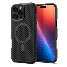 Husa SPIGEN Core Armor MagSafe Matte - Husă telefon - compatibil cu Apple iPhone 16 Pro - MagSafe, Anti-șoc - culoare Negru