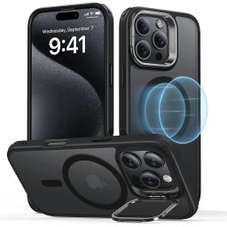 Husa Husa pentru iPhone 16 Pro - ESR Classic Hybrid HaloLock Kickstand - Frosted Black