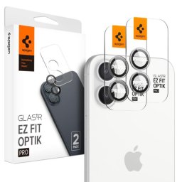 Folie de protecție cameră Iphone 16 / 16 Plus / 17 / 17 Plus Spigen Glas.tR Optik EZ Fit Pro, Set 2 bucăți Apple STICLĂ