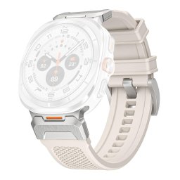 Curea pentru Samsung Galaxy Watch Ultra 47mm - Techsuit Watchband (W068) - White / Silver