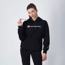 Champion Hanorac pentru femei Big Logo Slim Fit Black M