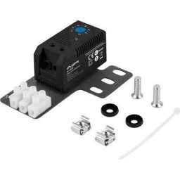 Closing thermostat 10A for cabinets with mounting bracket and electric cube